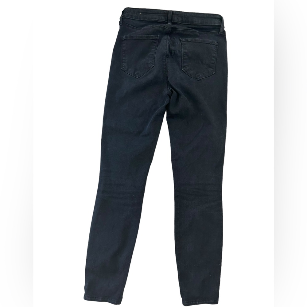 L'AGENCE Margot High-Rise Skinny Jeans Black Noir Premium Denim - Picture 6 of 7